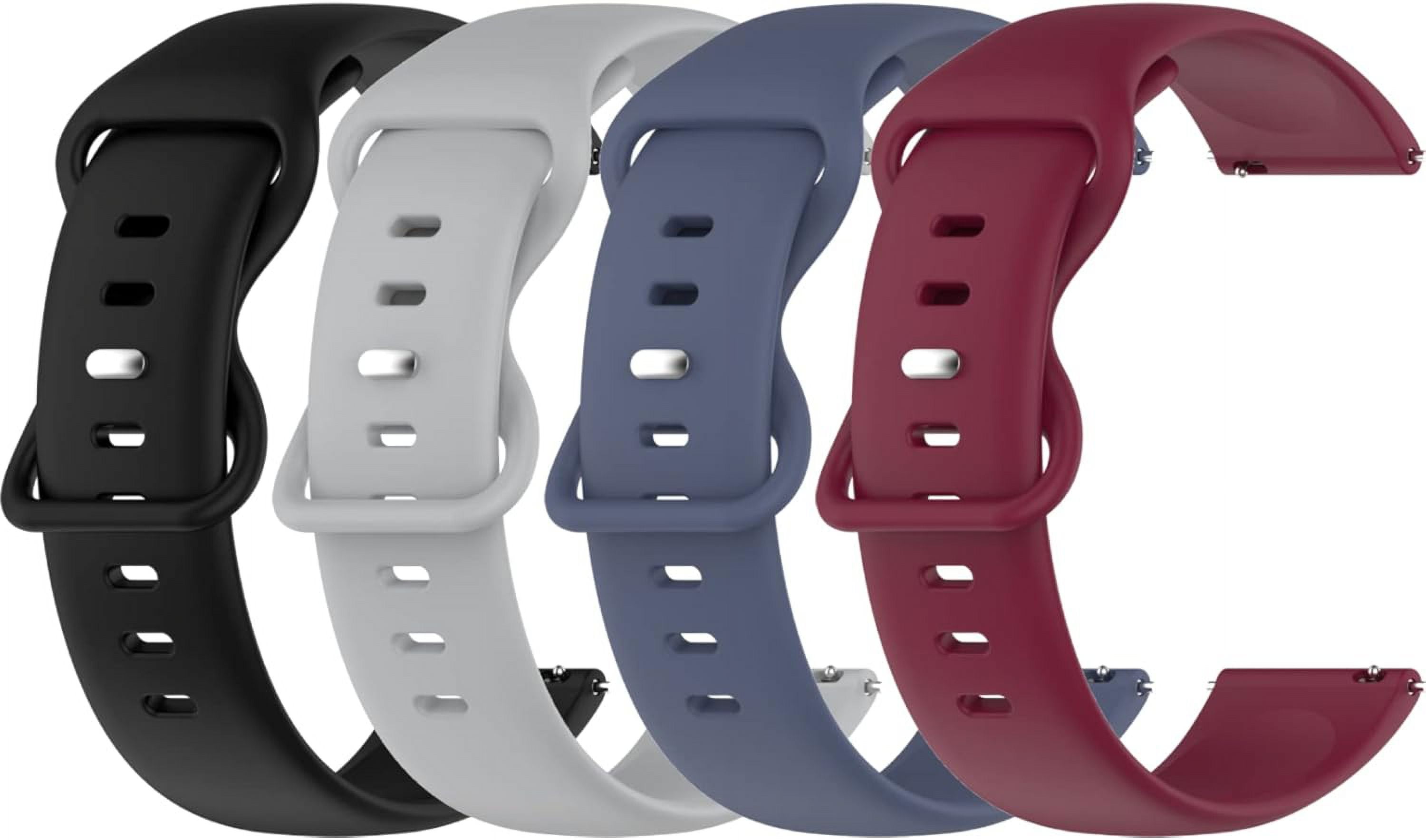 CRKMGS-Compatible with Faweio IDW13 /IDW16 /IDW19/IDW20 Smart Watch Bands,Silicones Wristband Adjustable Quick Release Replacement Watch Strap for Faweio Smartwatch Band Accessories