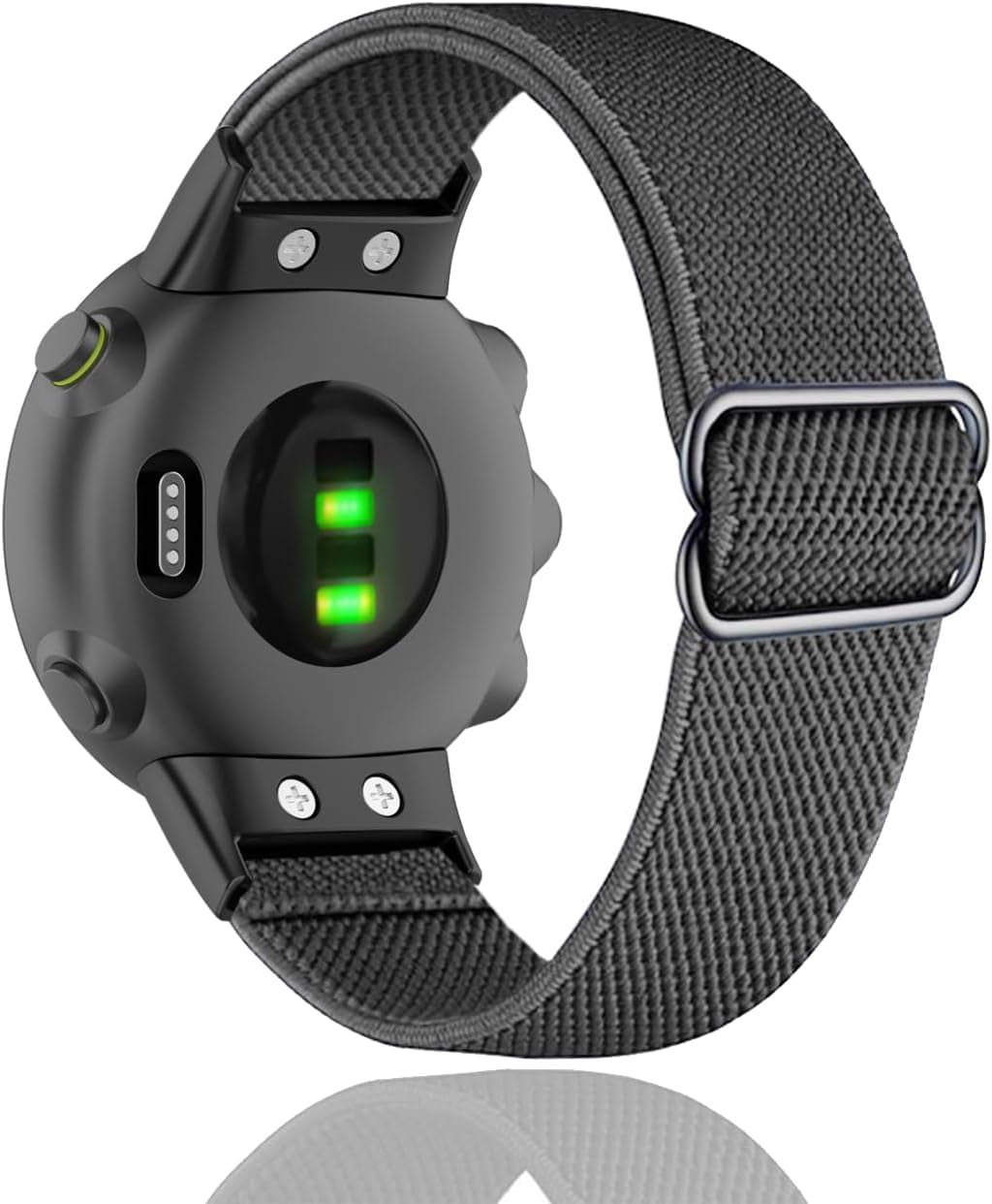 CRKMGS-Compatible with Garmin Forerunner 45/45S Nylon Elastic Band, Solo Loop Women Men,Replacement Watch Strap for SmartWatch Forerunner 45 Sport Adjustable Watchband