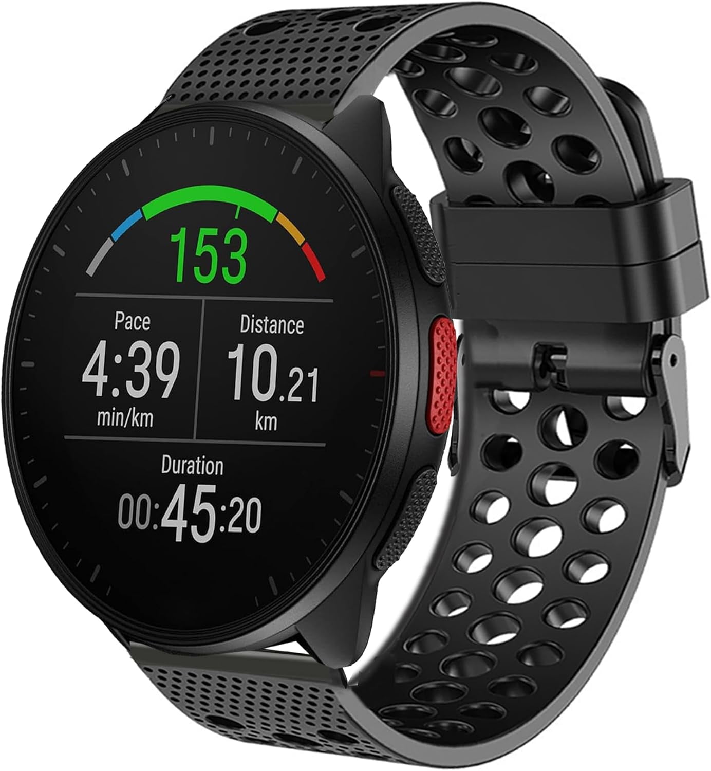 CRKMGS-Compatible for Polar Smartwatch Band, 20mm, 22mm Silicone Replacement Wristbands Sport Strap with Metal Buckle Compatible with Polar Unite, Ignite, Ignite 2, Ignite 3, Pacer, Pacer Pro, Vantag