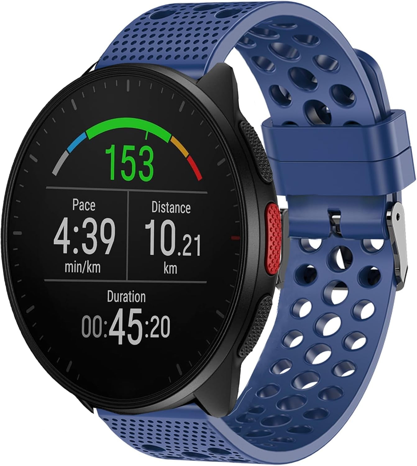 CRKMGS-Compatible for Polar Smartwatch Band, 20mm, 22mm Silicone Replacement Wristbands Sport Strap with Metal Buckle Compatible with Polar Unite, Ignite, Ignite 2, Ignite 3, Pacer, Pacer Pro, Vantag