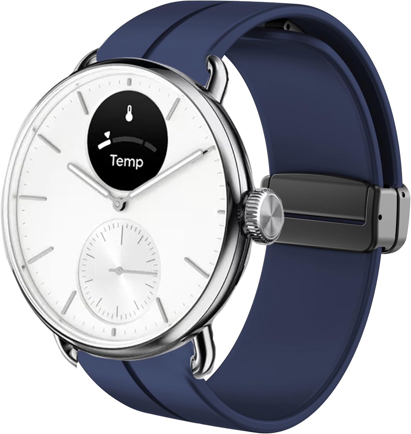 CRKMGS-Compatible for Withings Smartwatch Bands, 18mm, 20mm Soft Silicone Sport Wristband Replacement Straps for Women Man