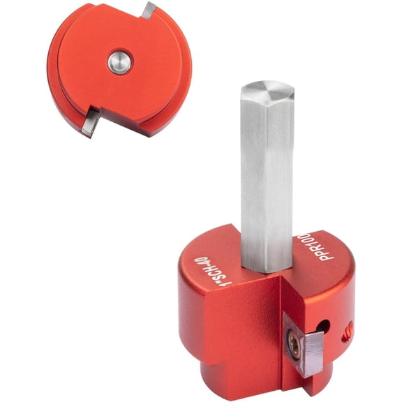 CRKMGS-Double Inserts PVC Fitting Saver 1-Inch Head,PVC Pipe Reamer with 3/8-Inch Hex Shaft,Socket Saver Plumbing Tool Plastic Pipe Fitting Reamer for Sch.40 CPVC ABS Hub,Fit Standard 1/2" Drills