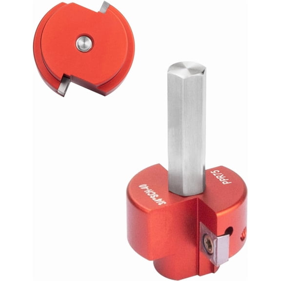 CRKMGS-Double Inserts PVC Fitting Saver 3/4-Inch Head,PVC Pipe Reamer with 3/8-Inch Hex Shaft,Socket Saver Plumbing Tool Plastic Pipe Fitting Reamer for Sch.40 CPVC ABS Hub,Fit Standard 1/2" Drills
