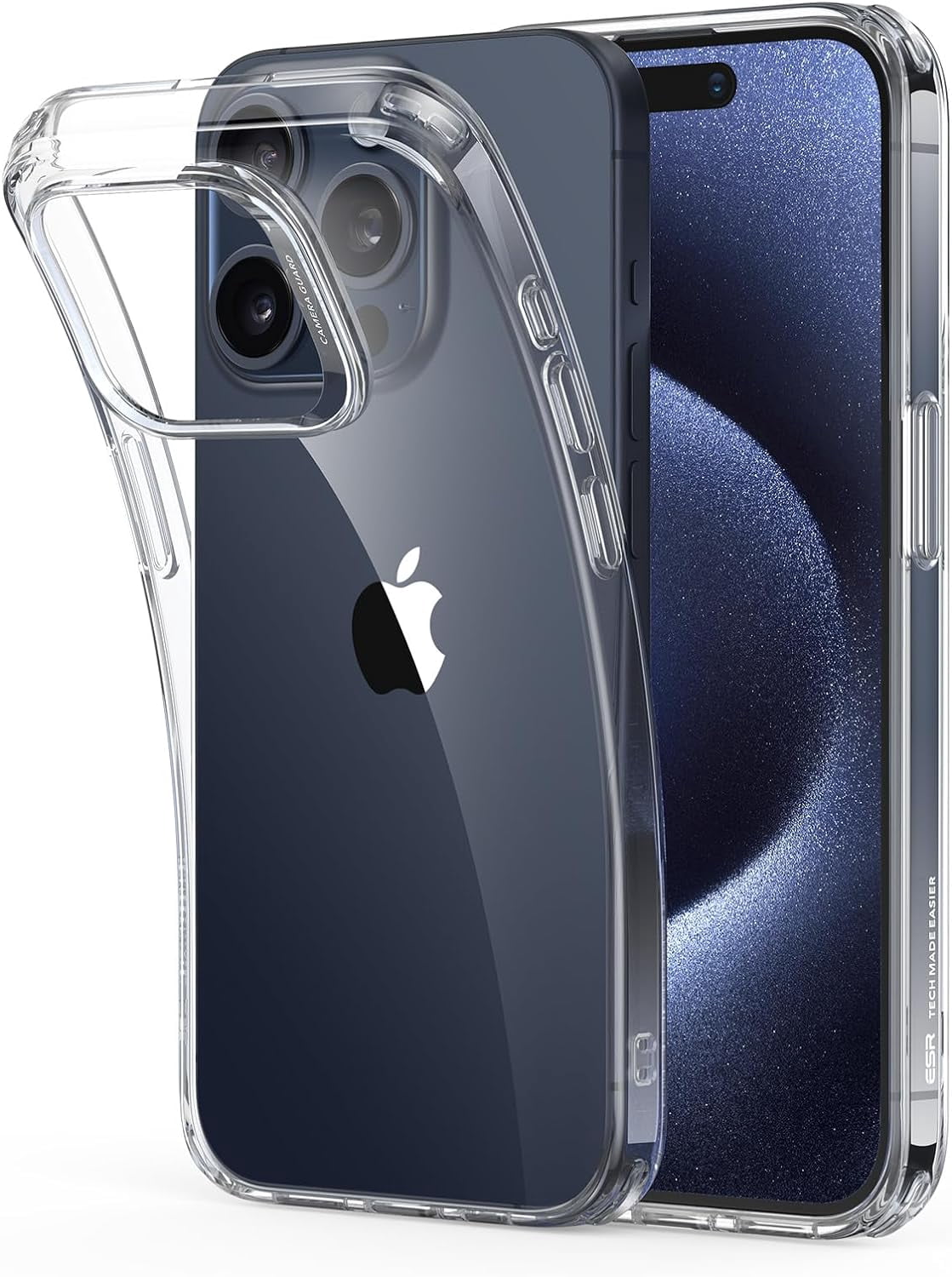 CRKMGS-ESR Clear Case for iPhone 14 Plus Case, Shockproof Thin Silicone Cover, Yellowing-Resistant Slim Transparent TPU Phone Case, Project Zero Series, Clear
