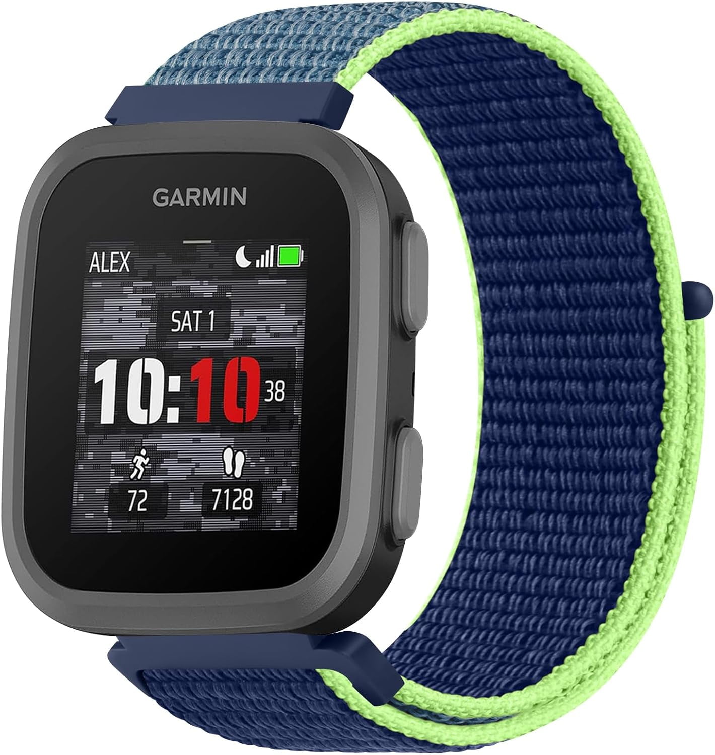 CRKMGS-Nylon Band Compatible with Garmin Bounce Watch Bands, Soft Nylon Adjustable Sport Wristband for Garmin Bounce Smartwatch
