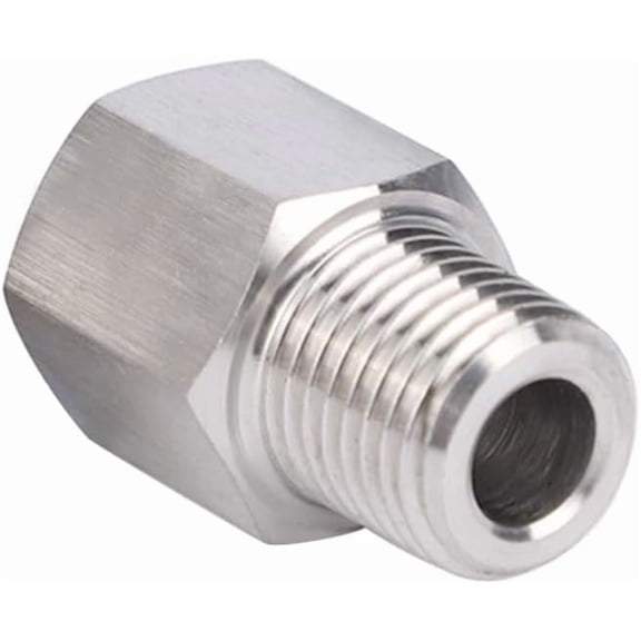 CRKMGS-Stainless Steel 304 1/2" NPT Female x M27*2 Male Thread Adapter Metric Convert NPT Pipe Fiiting 1pc