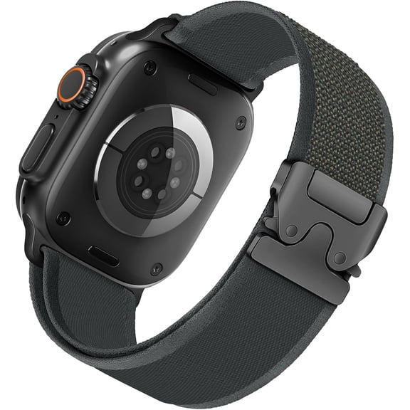 CRKMGS-Trail Loop Band for Apple Watch Ultra/3/2 Bands 49mm 46mm 45mm 44mm 42mm 41mm 40mm 38mm Men Women,Braided Elastic Weave Nylon Sport Strap Fabric Wristband for iWatch Series 11 10 9 8 7 6 5 4 3