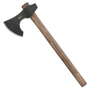 CRKT Berserker Outdoor Survival Axe 1055 Carbon Steel Plain Edge Blade, Tennessee Hickory Handle, 2736