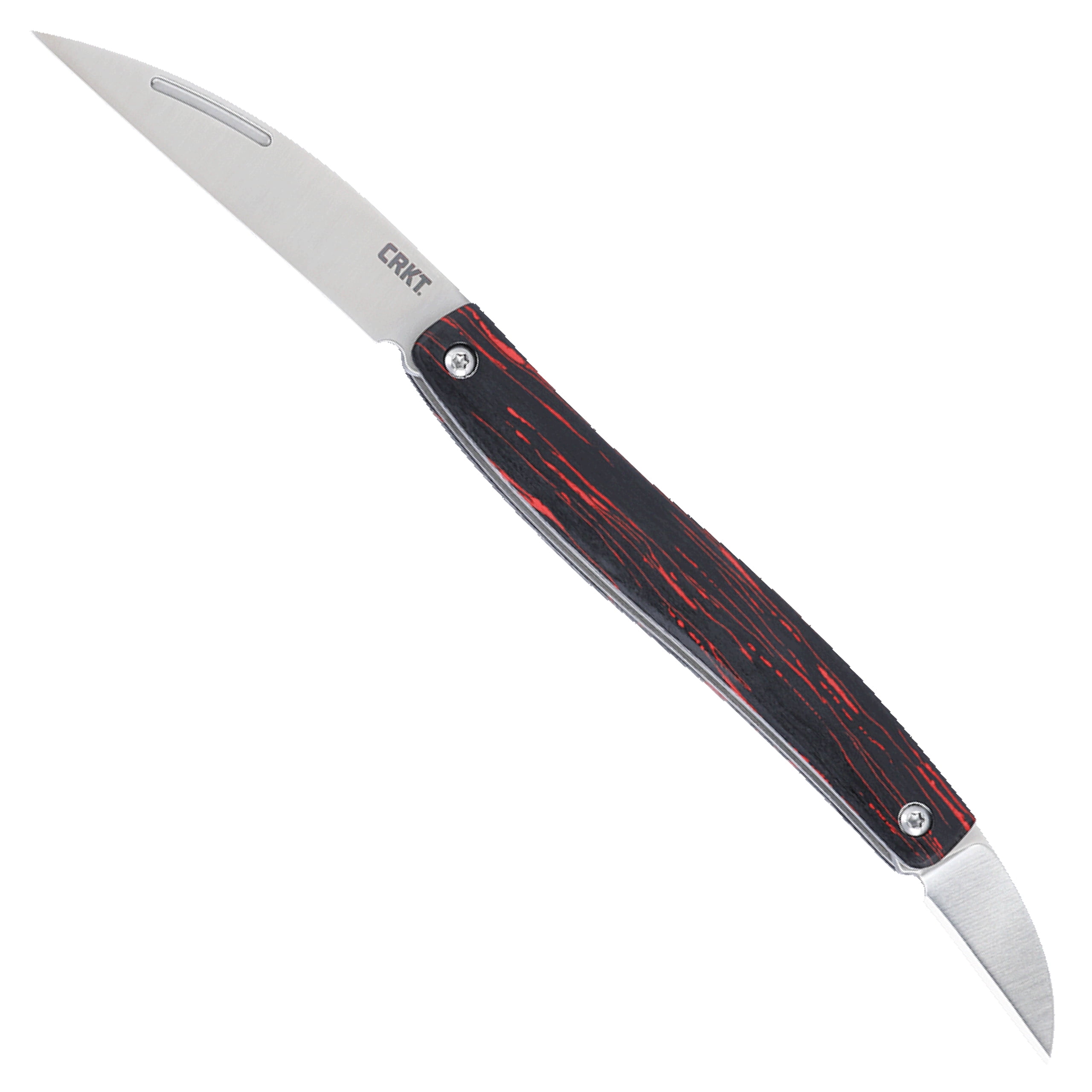 CRKT Forebear Everyday Carry EDC Pocket Folding Knife with Slip Joint: 12C27 Plain Edge Blade, G10 Handle, 4810