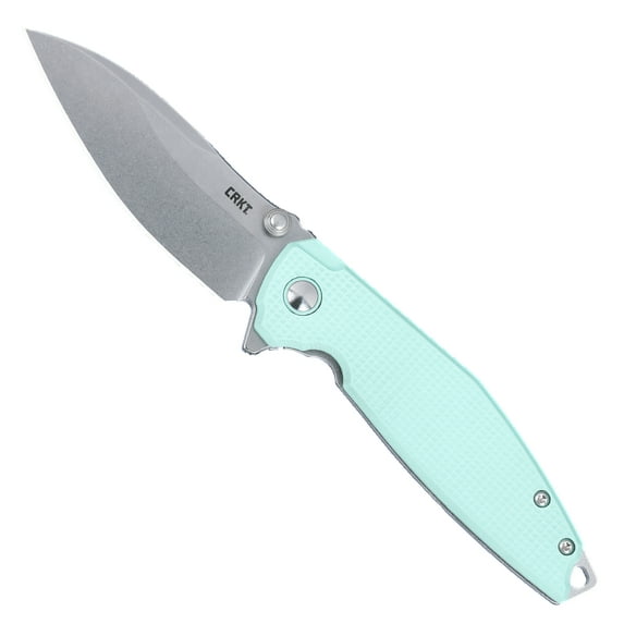 CRKT Ibis Everyday Carry EDC Pocket Folding Knife with Frame Lock: 14C28N Plain Edge Blade, G10 Handle, Pocket Clip, 2560