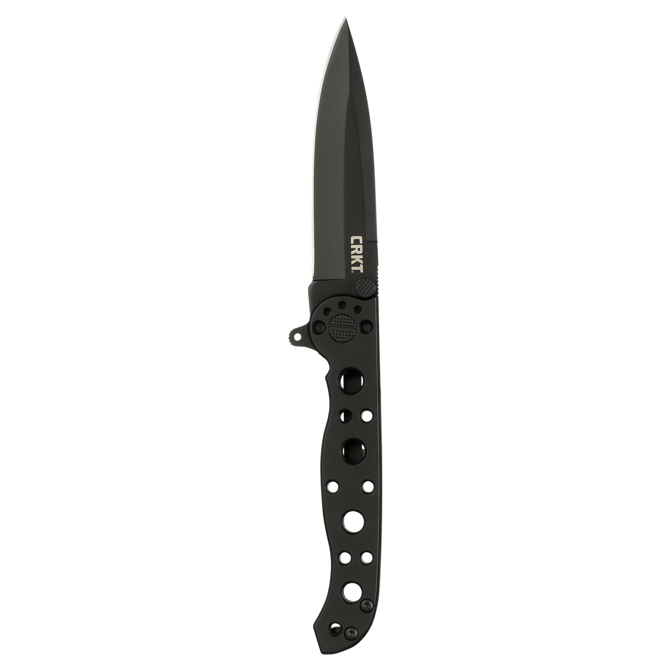 CRKT M16-01KS EDC Folding Pocket Knife: Everyday Carry, Black Blade, Frame Lock, Stainless Steel Handle, Reversible Pocket Clip