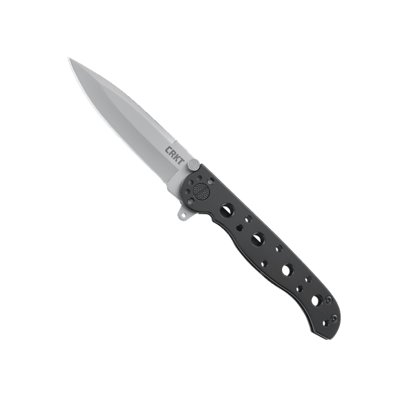 CRKT M16-01S Folding Knife with Frame Lock: Stainless Steel Plain Edge Blade, Stainless Steel Handle, Reversible Pocket Clip, M16-01S