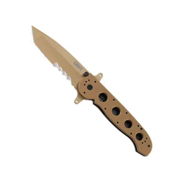 CRKT M16-14DSFG Folding Knife with Liner Lock: 1.4116 Veff Serrations Blade, G10 Handle, Reversible Pocket Clip, M16-14DSFG