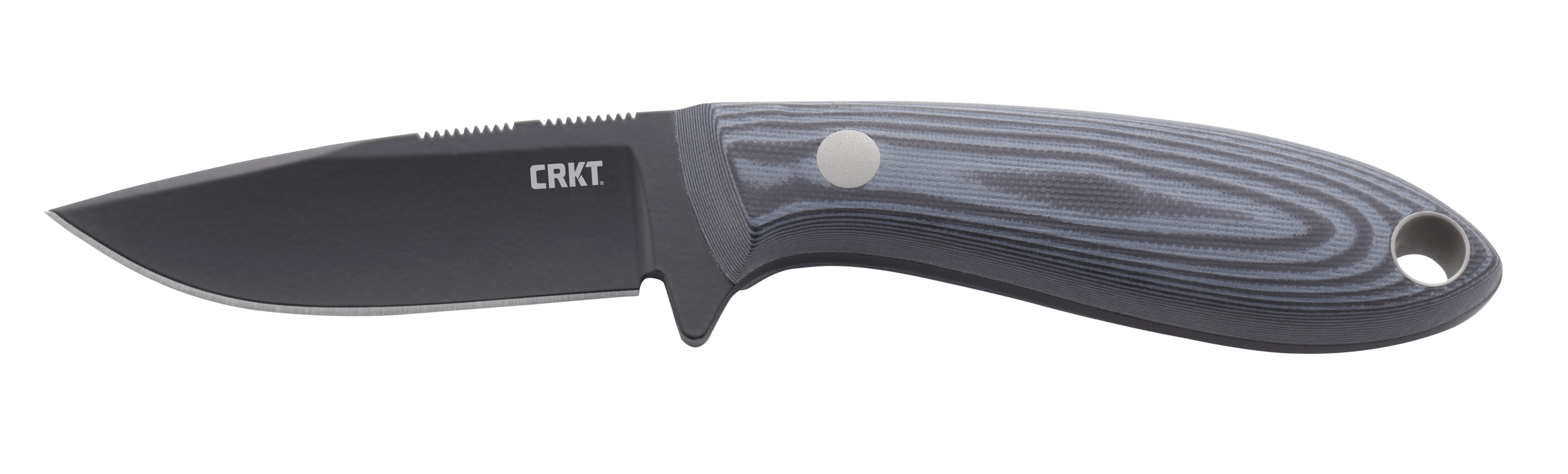 CRKT 2839 Black Fork 3-Piece Stainless Fixed Blade Hunting Knife