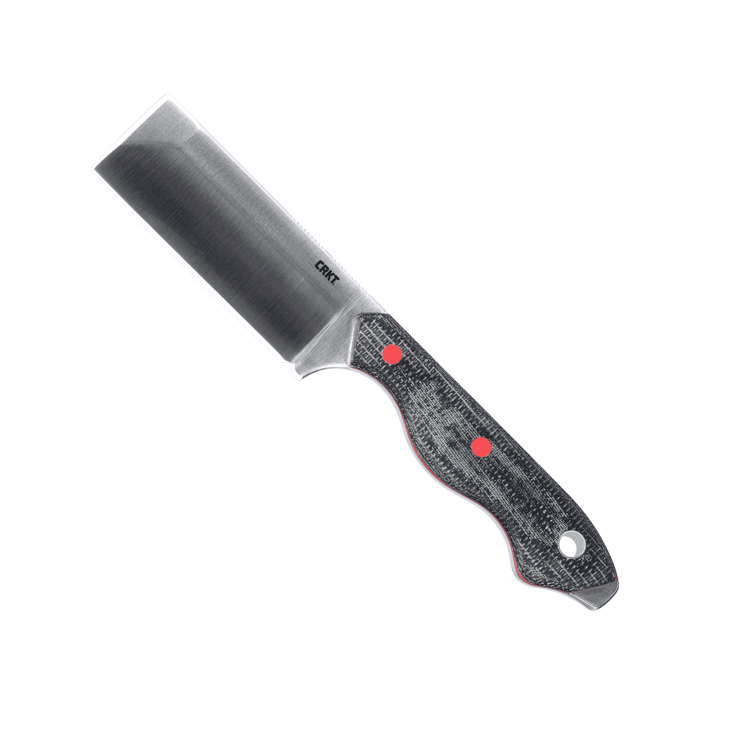 CRKT Razel Fixed Blade Knife with Sheath: D2 Blade Steel with Plain Edge, Micarta Handle, 4037