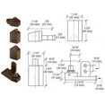 thumbnail image 1 of CRL 0P31LHDU Dark Bronze Offset Left Hand Pivot Set with 1/8" Recess, 1 of 7
