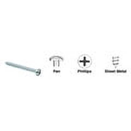 CRL 12X1PHPSMS-XCP100 12 x 1" Pan Head Phillips Sheet Metal Screws - pack of 100