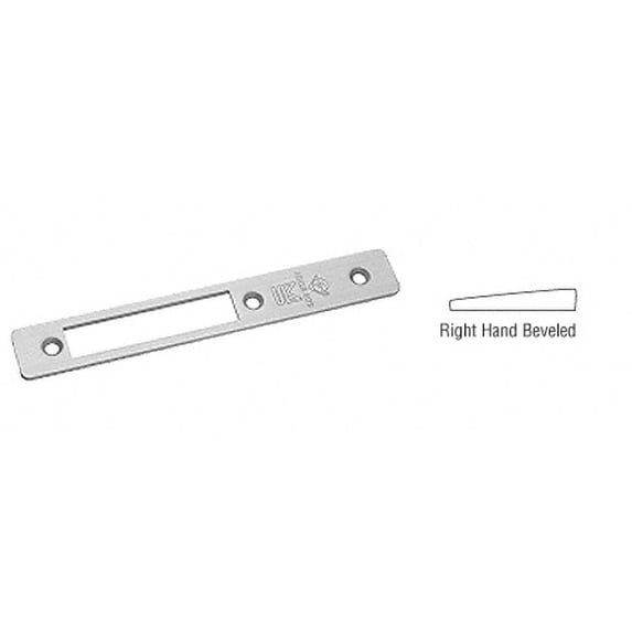 CRL 18310AL Aluminum Right Hand Beveled Faceplate for MS1853 Series Long Throw Deadlocks