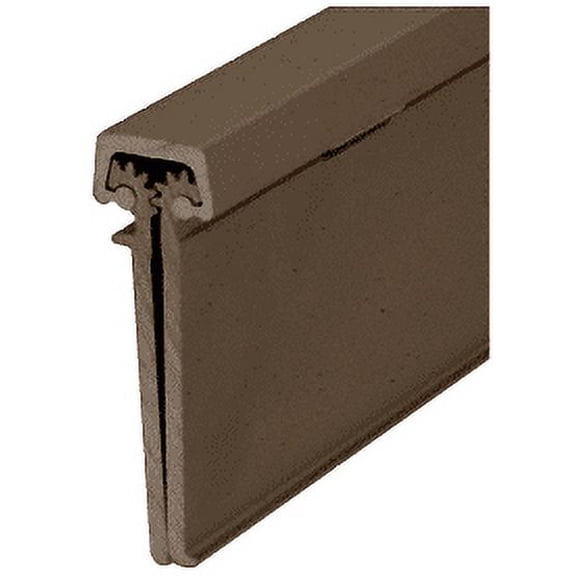 CRL 224HD83DU Dark Bronze Anodized 83" Roton 224HD Series Concealed Leaf Heavy-Duty Hinge With Lip for 1-3/4" Entry Door