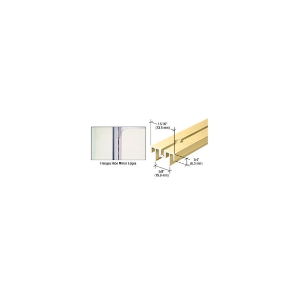 CRL 22BGA36 Brite Gold Anodized 36" Mirror Standard