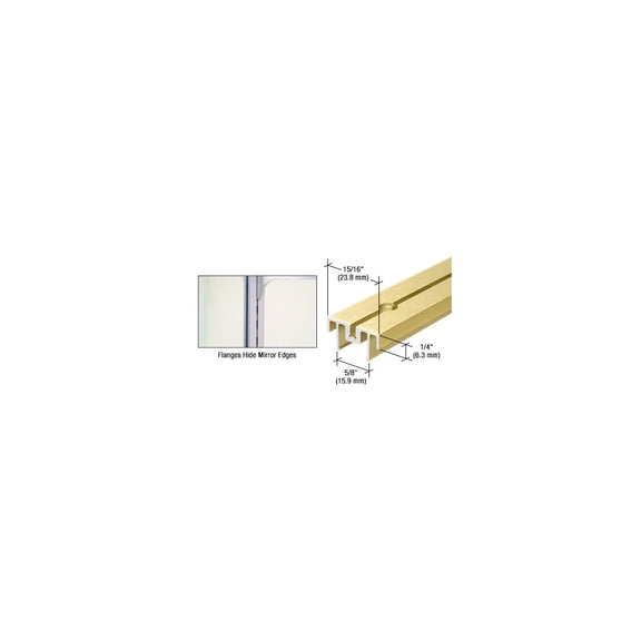 CRL 22GA36 Gold Anodized 36" Mirror Standard