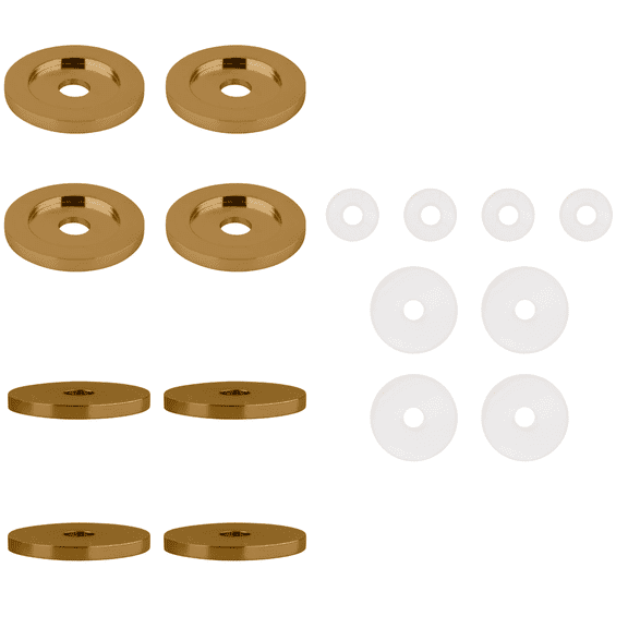 CRL 30WKGP Gold Plated Replacement Washers for Back-to-Back Solid Pull Handle