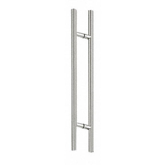 CRL 36LPPS Polished Stainless 36" Extra Length Ladder Style Back-to-Back Pull Handle
