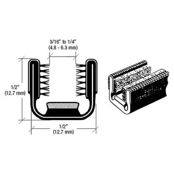 CRL 5V96 5V Rigid 96" Channel for 1951 to 1954 Chevy and GMC Trucks Division Bar Black