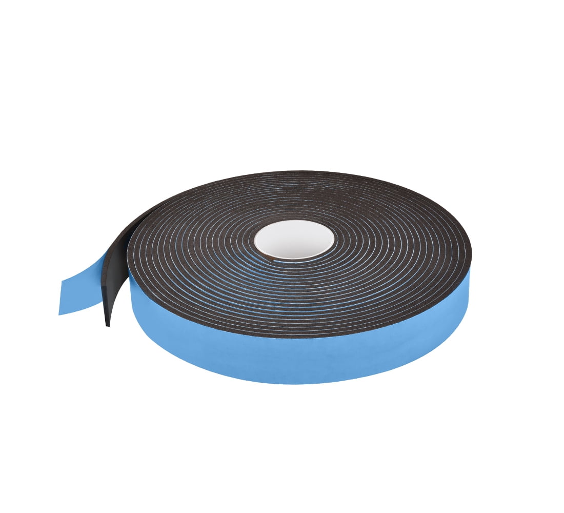 CRL 74814X2BL Black 1/4" x 2" Single Sided Foam Glazing Tape - 50 Foot Roll