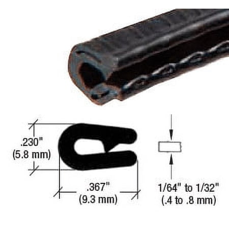 CRL 751581C Black Sof -Tone 100 ft QuickEdge Mini "Minitrim"