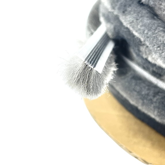 CRL A11645C Storefront Door Pile Weatherstrip - 100' Roll .450 Pile Height; .437 Backing Width Gray