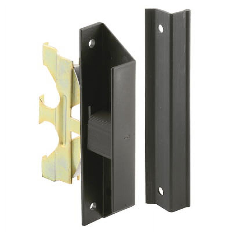 CRL A220 Black Sliding Screen Door Latch and Pull with 31/2" Screw