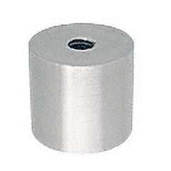CRL ACSB1121BS 316 Brushed Stainless Clad Aluminum Standoff Base 1-1/2" Diameter by 1" Long