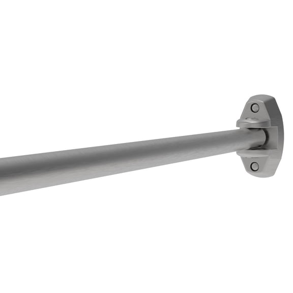 CRL ASR1SC Satin Chrome Curved Adjustable Wall Mount Shower Rod