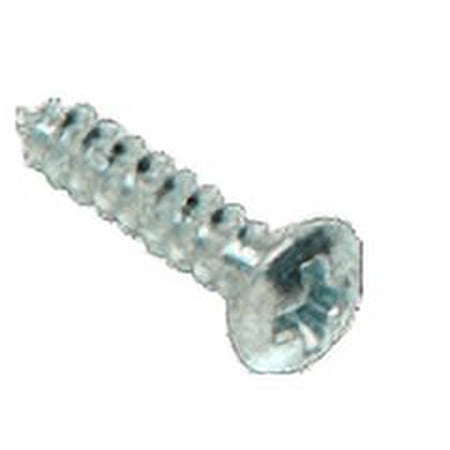 CRL AV1423 Chrome 8 x 1-1/4" No.6 Oval Head Phillips Tapping Sheet Metal Screws
