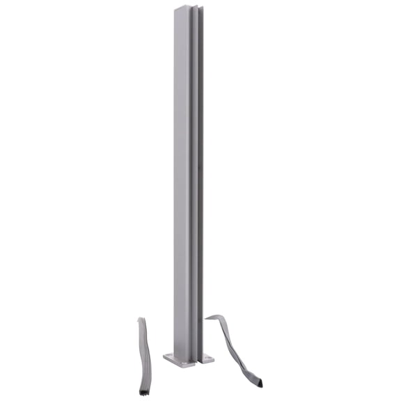 CRL Anodized Standard 18" End Partition Post by