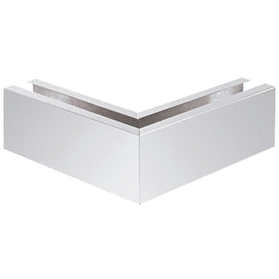 CRL B5S90PS 304 Polished Stainless Grade 12" Mitered 90 Corner Cladding for B5S Series Standard Square Base Shoe