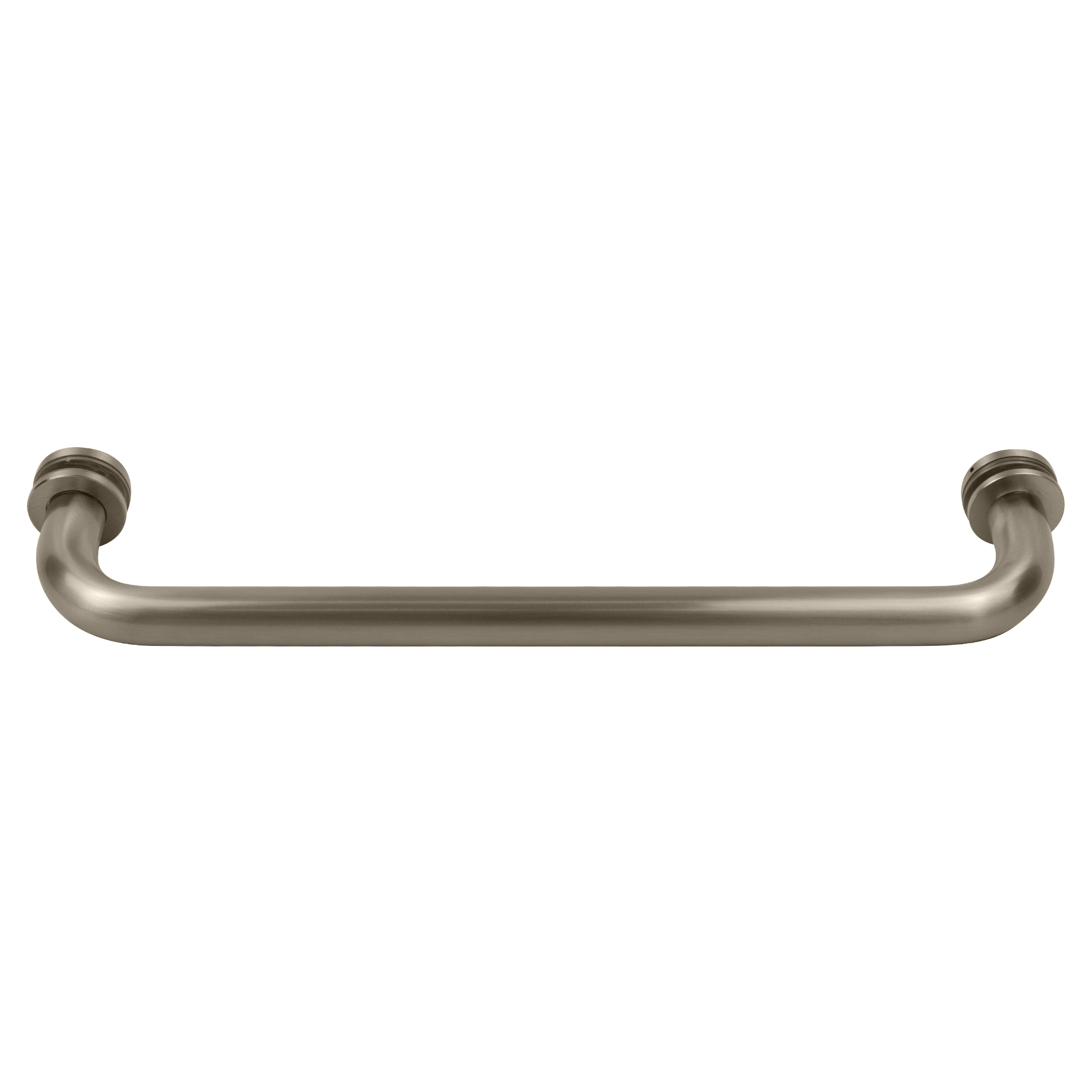 CRL Brushed Nickel 24" Single-Sided Towel Bar For Glass – 3/4" Brass Tubing For Frameless Glass Doors & Panels