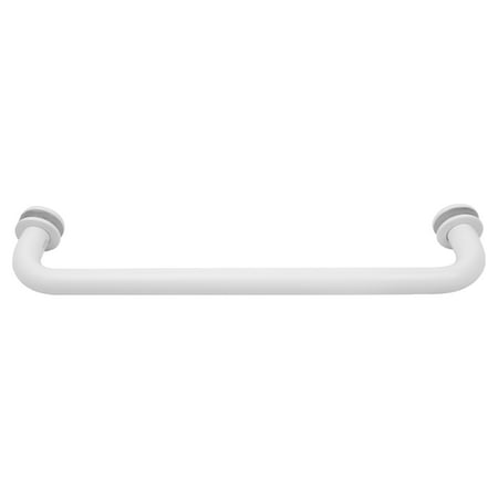 CRL BM12W White 12" BM Series Tubular Single-Sided Towel Bar