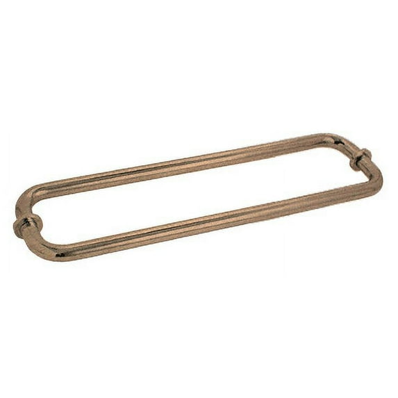 CRL BM12X12ABR Antique Brass 12" BM Series Back-to-Back Tubular Towel Bars With Metal Washers