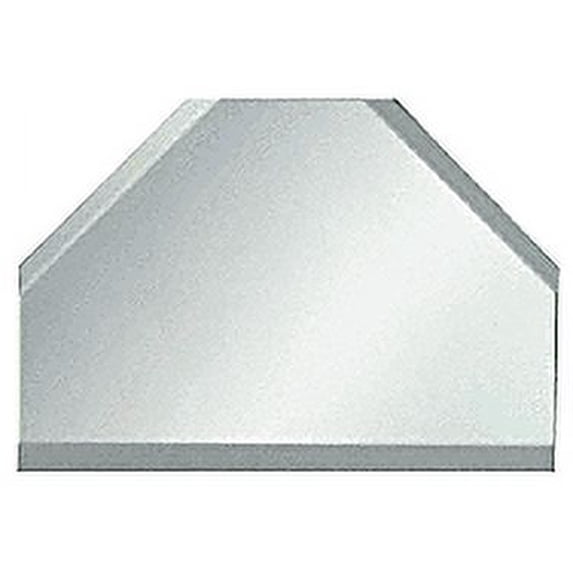 CRL BM2T3 Clear Mirror Glass 3" T-Connector Beveled on 3 Sides