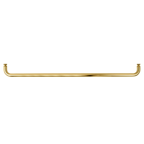 CRL BMNW30BR Polished Brass 30" BM Series Single-Sided Towel Bar Without Metal Washers
