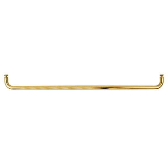CRL BMNW30BR Polished Brass 30" BM Series Single-Sided Towel Bar Without Metal Washers