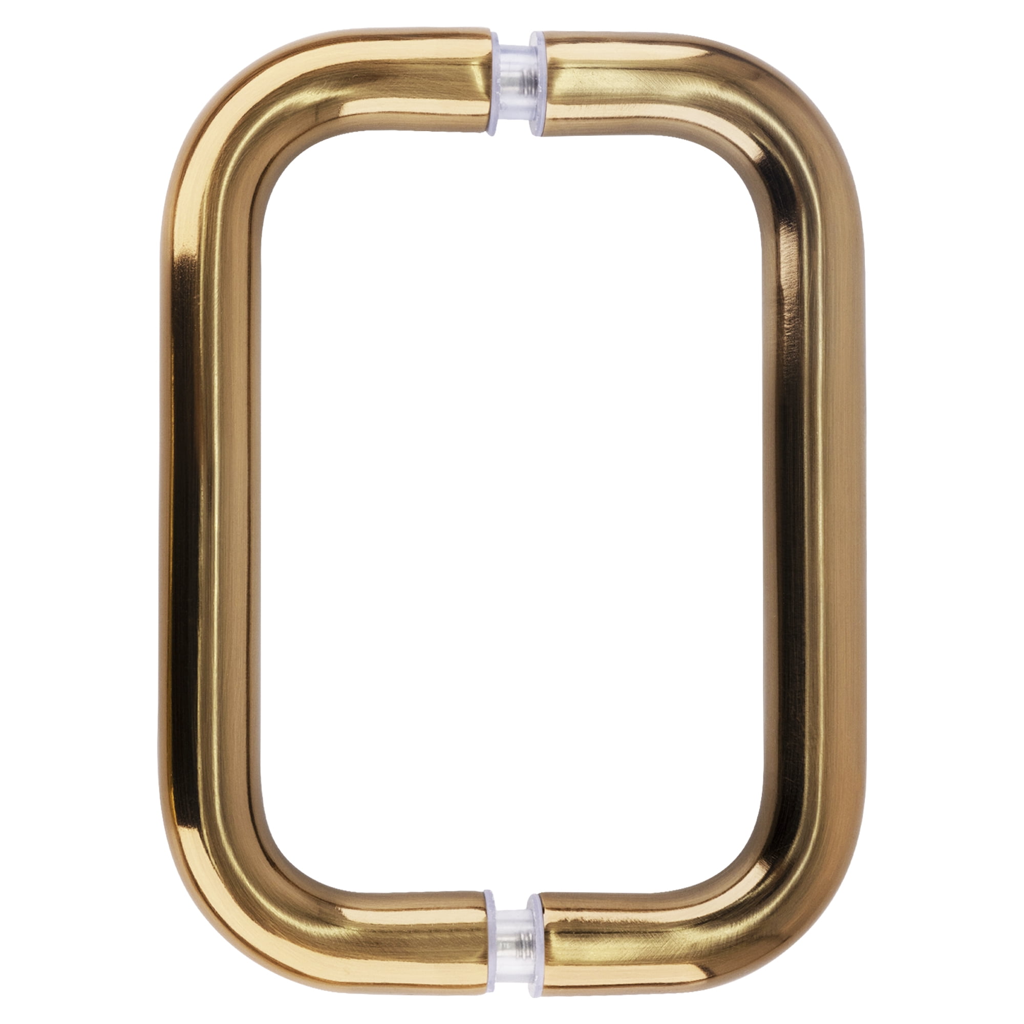 CRL BPD6ABR Antique Brass 6" Back-to-Back Solid Brass 3/4" Diameter Pull Handles Without Metal Washers