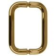 thumbnail image 1 of CRL BPD6GP Gold Plated 6" Back-to-Back Solid Brass 3/4" Diameter Pull Handles Without Metal Washers, 1 of 4