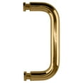 thumbnail image 1 of CRL BPS6GP Gold Plated 6" Single-Sided Solid 3/4" Diameter Pull Handle Without Metal Washers, 1 of 4
