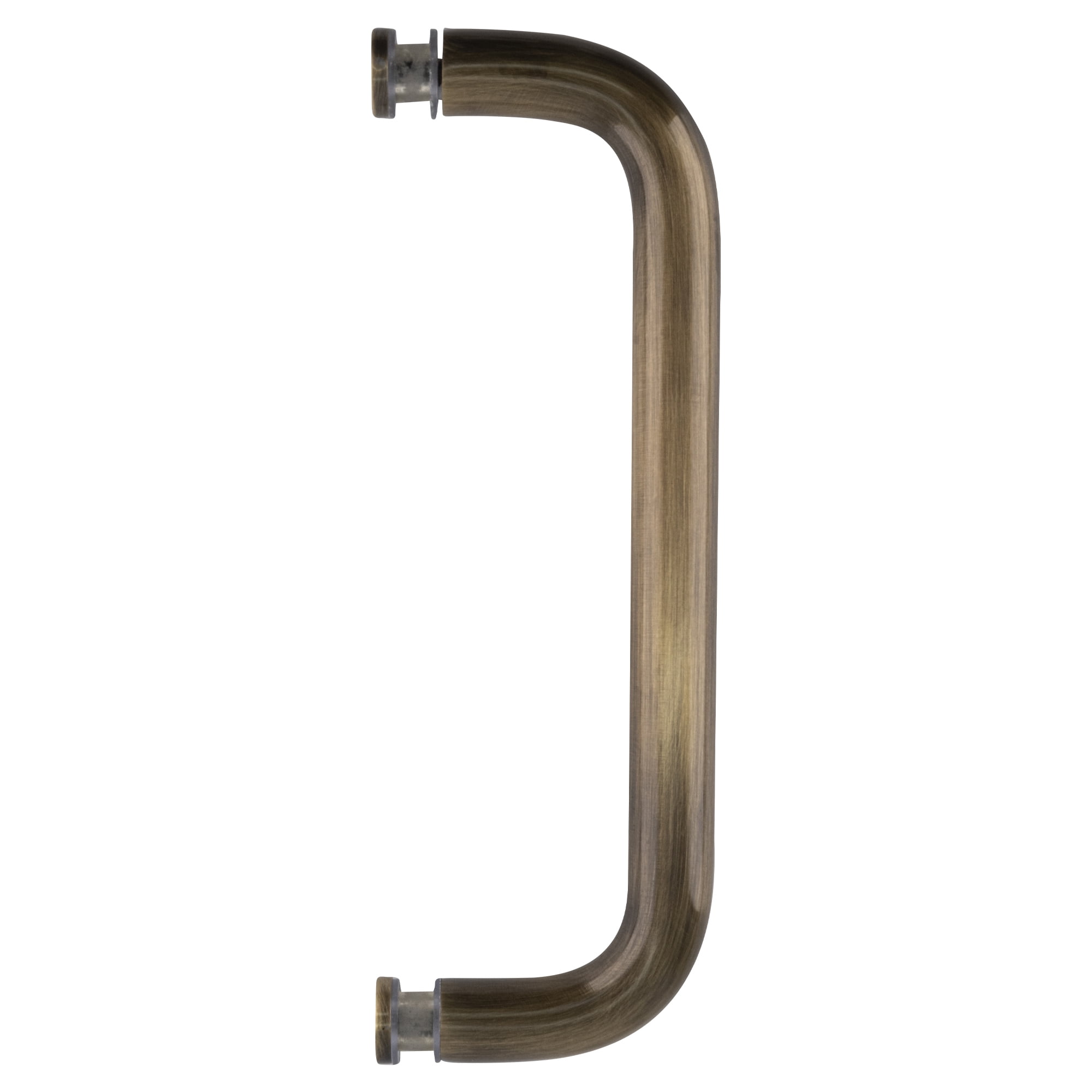 CRL BPS8ABR Antique Brass 8" Single-Sided Solid 3/4" Diameter Pull Handle Without Metal Washers