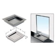 thumbnail image 1 of CRL BRT316 Brushed Stainless Non-Ricochet Level 3 Bullet Resistant 16" W x 12" D x 2" H Drop-In Deal Tray, 1 of 5