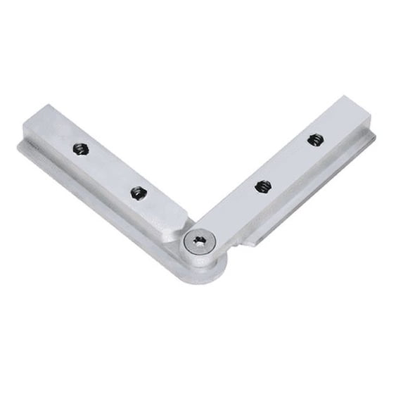 CRL Blumcraft BCSP1HASA Satin Anodized Horizontal Adjustable Hand Rail Corner Splice