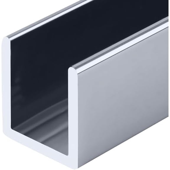 CRL Brite Anodized 1/2" Fixed Panel Shower Door Deep-U Channel - 95 in long$$Tools & Hardware Other